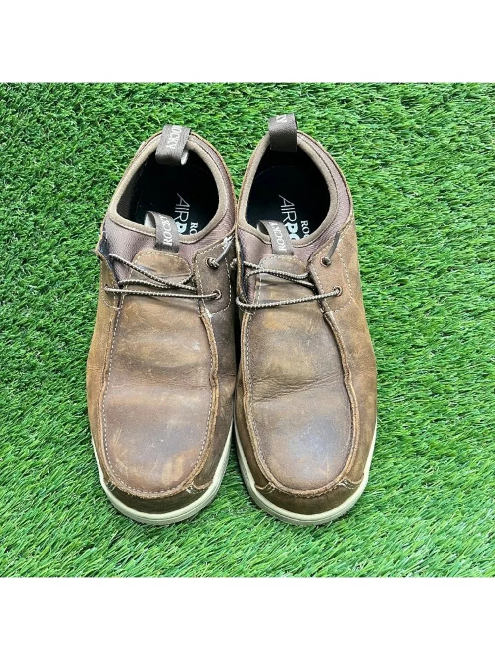 Rocky Dry Strike SRX Mens Size 8E Brown Leather Composite Safety Toe Work Shoes